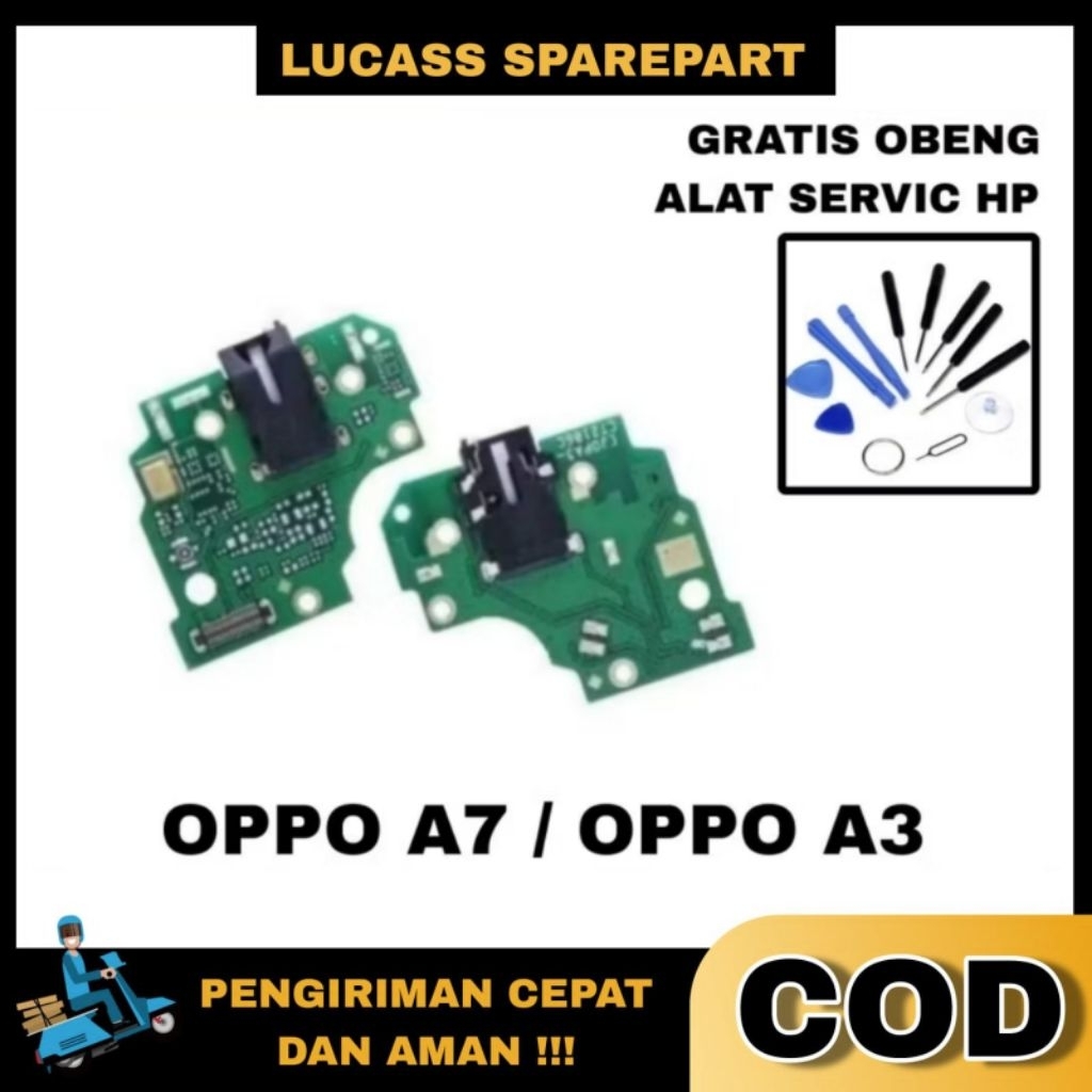 FLEXIBLE OPPO F7 / OPPO A3 MIC + BOARD CONECTOR HANDSFREE HF ORI