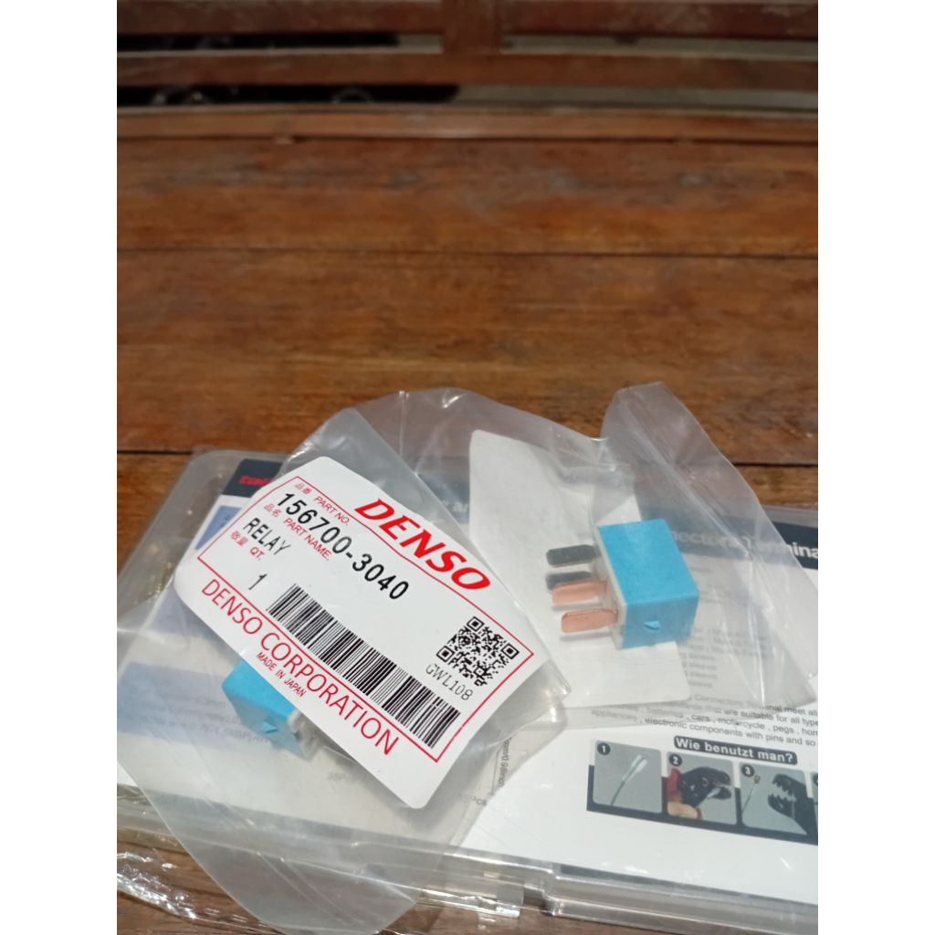 relay 4 kaki denso original 12 v