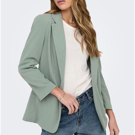 PREMIUM BEST SELLER Blazer Wanita Kerja Full Furing Fit Reguler Busa Bahu Lepas Formal Casual