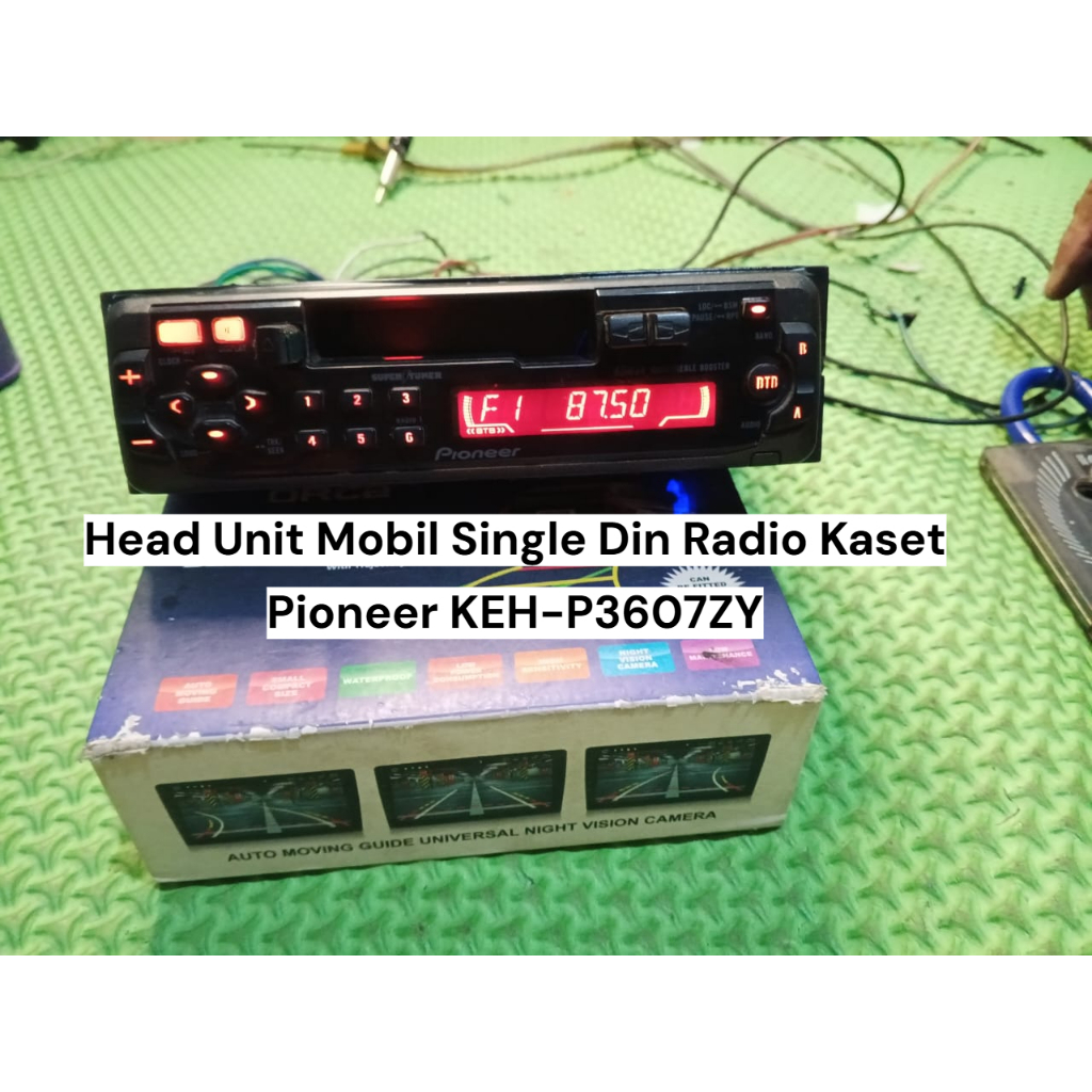 HEAD UNIT RADIO KASET MOBIL SINGLE DIN SINGLE DIN PIONEER KEH-P3607ZY | KONDISI BEKAS.