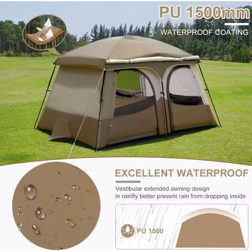 VIDALIDO AH SAN OUTDOOR CAMPING TENT FAMILY CAMP TENDA CAMPING OUTDOOR BERKEMAH