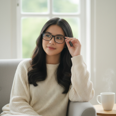 Kacamata Minus Photochromic Anti Blueray Safari Classic Frame Pria Wanita Premium Gelap Anti Silau