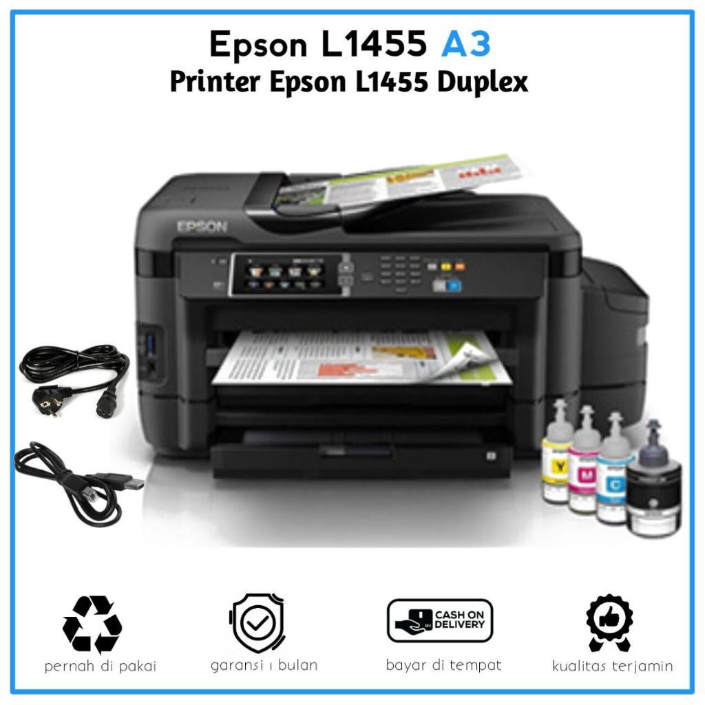 Printer epson l1455 a3 print scan copy adf wifi duplex