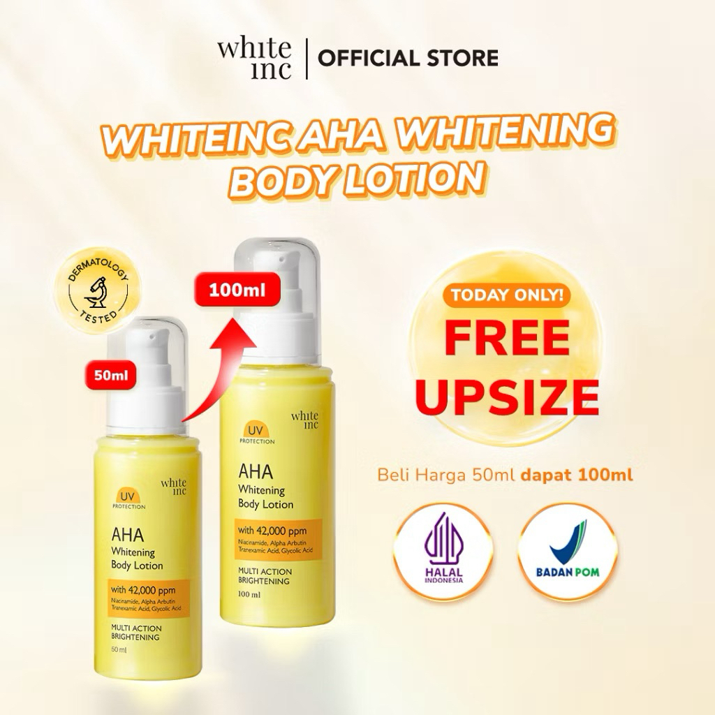 [Manda Beauty Care] [100ml] WHITE INC AHA Body Lotion to Whitening & Moisturising | Hand Body Lotion