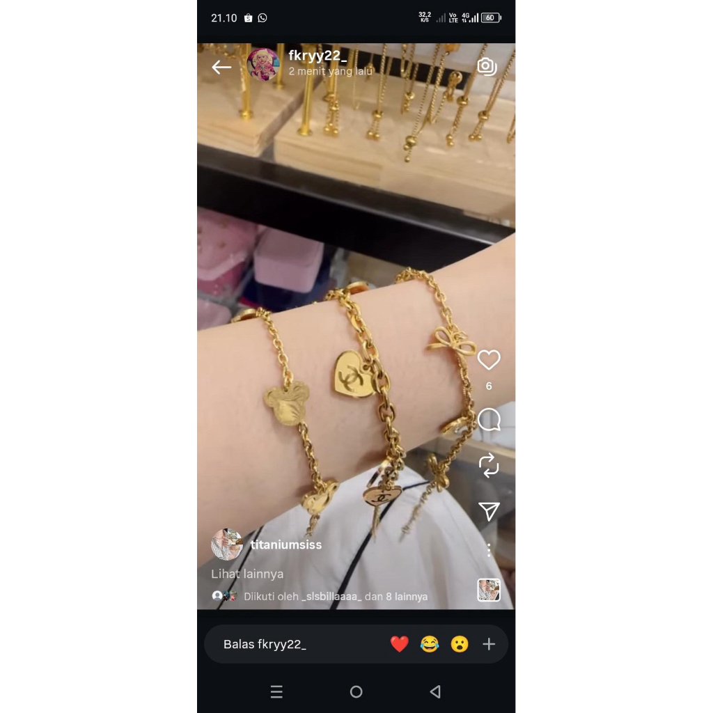 gelang pita titanium