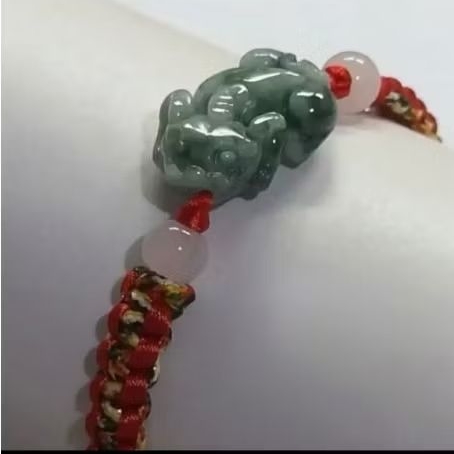 Gelang Giok Pixiu 100% Jadeite Natural