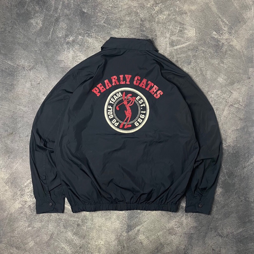 Jacket Casual Harrington Pearly Gates Golf Navy