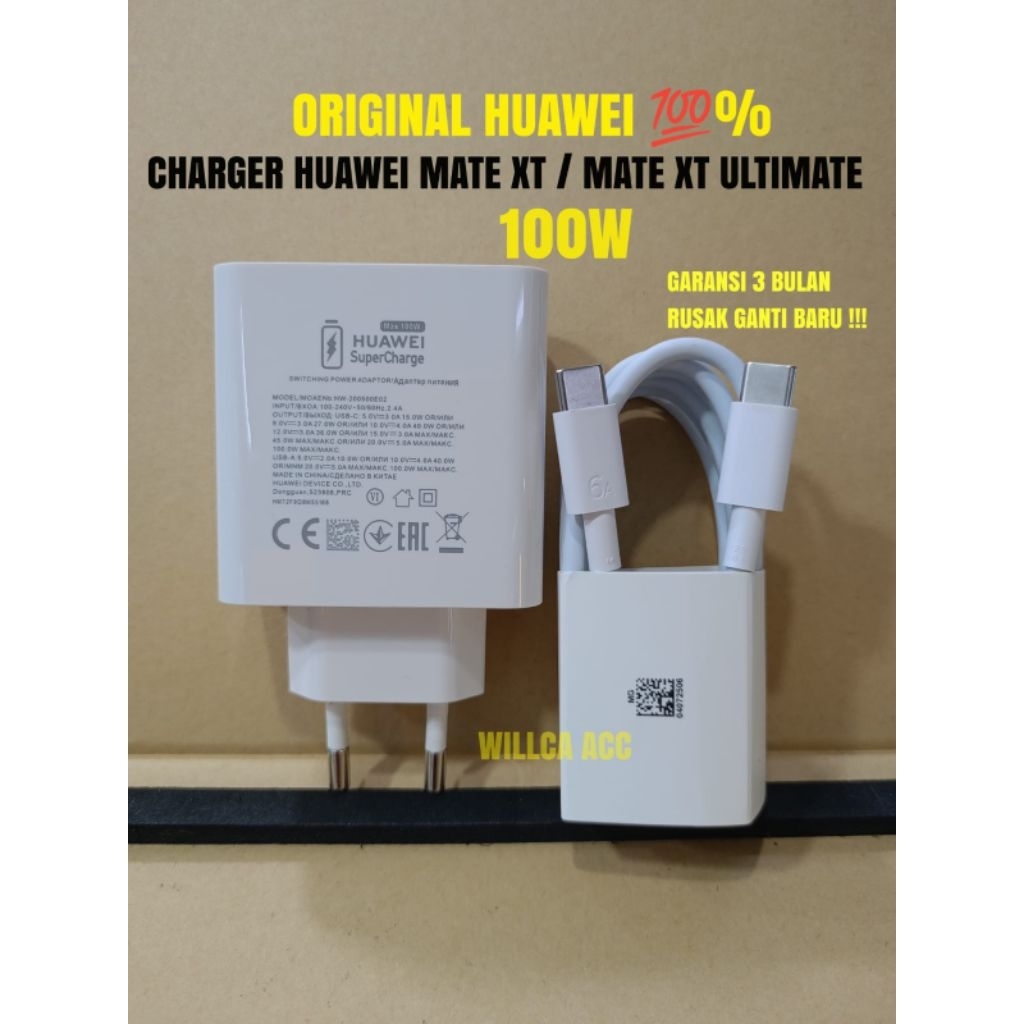 Charger Huawei Mate XT Ultimate / Mate XT 100W Super Charge Original Huawei