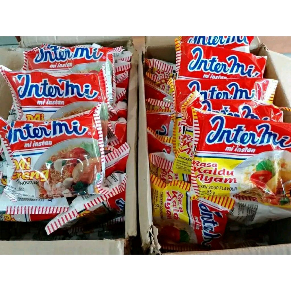 10 Bungkus Mie Campur Intermie Goreng Dan Intermie Kuah Rasa Kaldu Ayam
