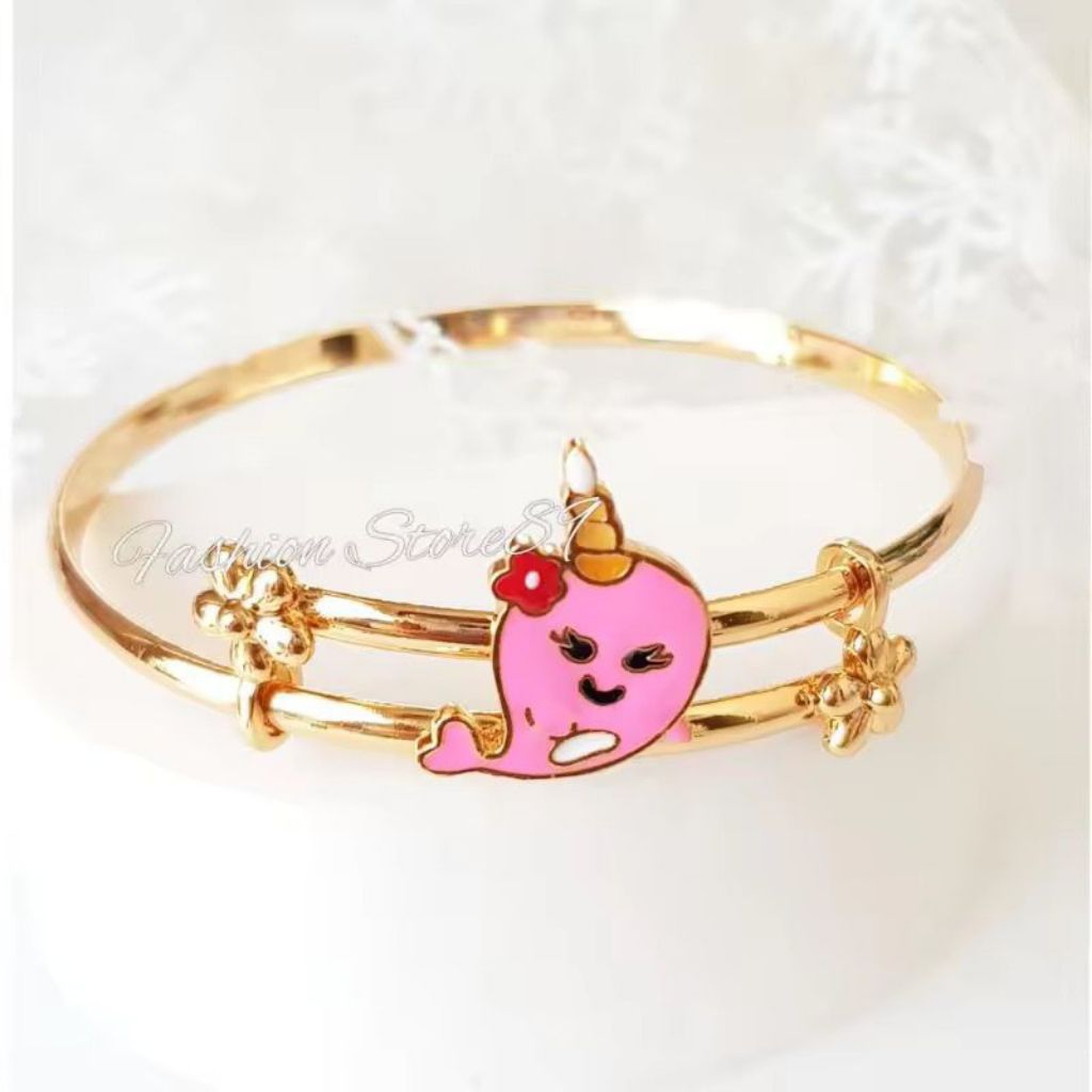 gelang karakter fashion anak titanium