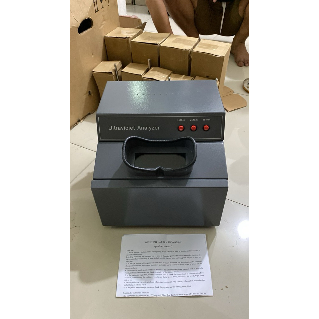 Black Box UV Analyzer Dark Box UV Analyzer 254 nm, 365 nm WFH-203B