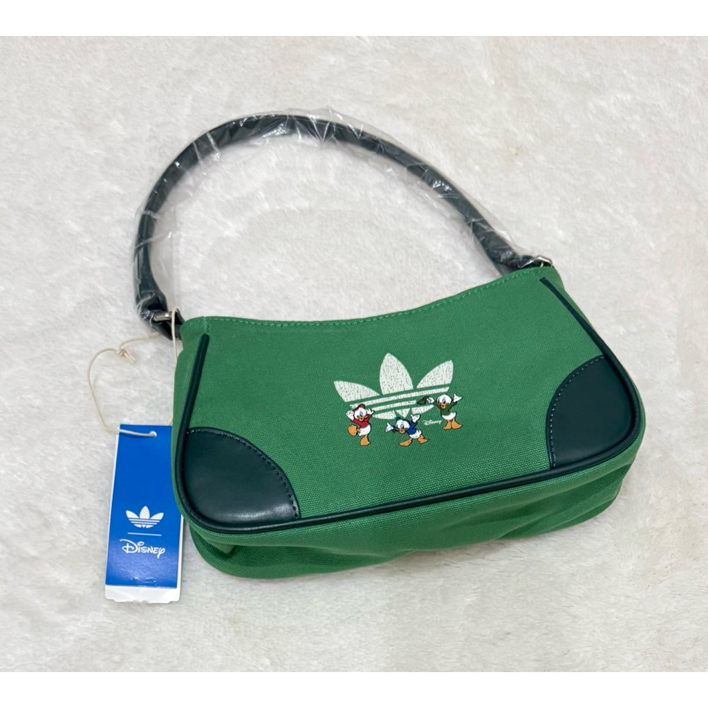 ADIDAS x DISNEY Original - Shoulder / Hand Bag Green Tas Wanita