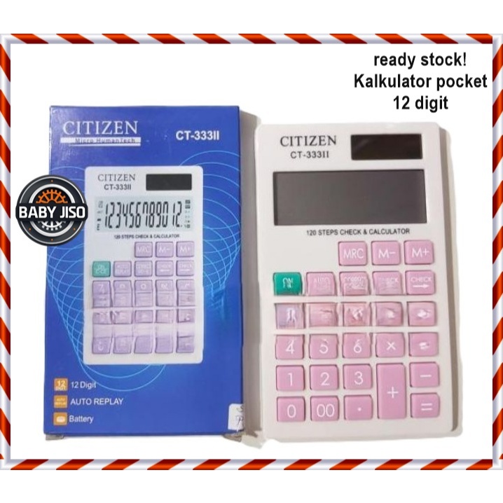 bj Kalkulator CITIZEN CT 333 ii calculator kasir alat hitung