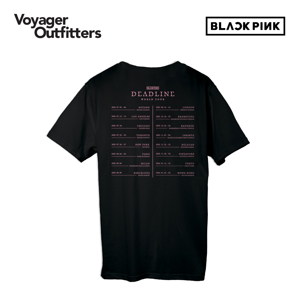 Voyager Outfitters T-Shirt - BLACKPINK "Deadline World Tour"