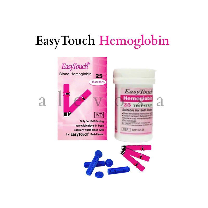 Refill Easy Touch Strip Stik Stick GCHB Alat Cek HB Hemoglobin Murah Bonus Lancet