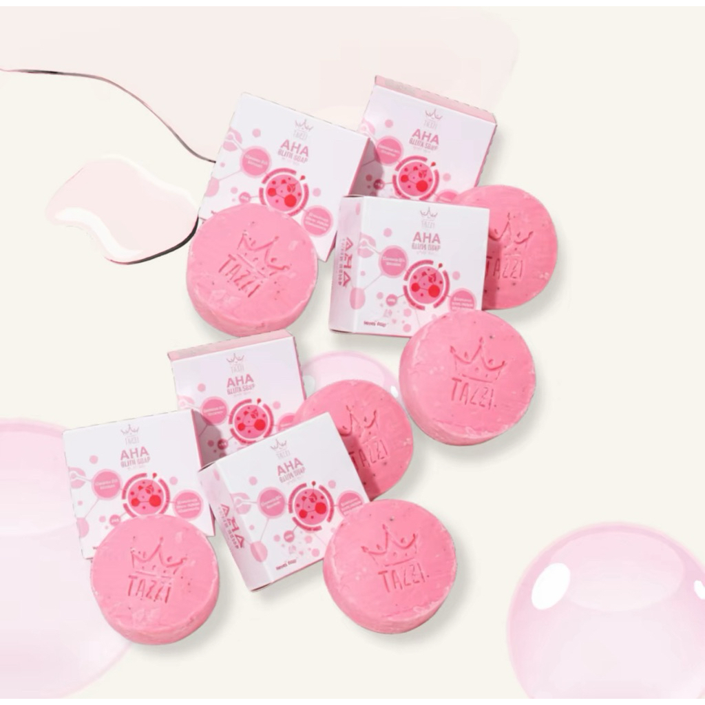 TAZZI || 3 PCS SABUN AHA TAZZI PINK