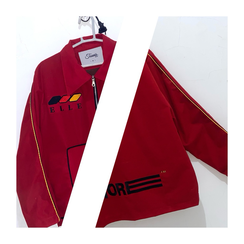 Work Jacket Boxy Fit Red