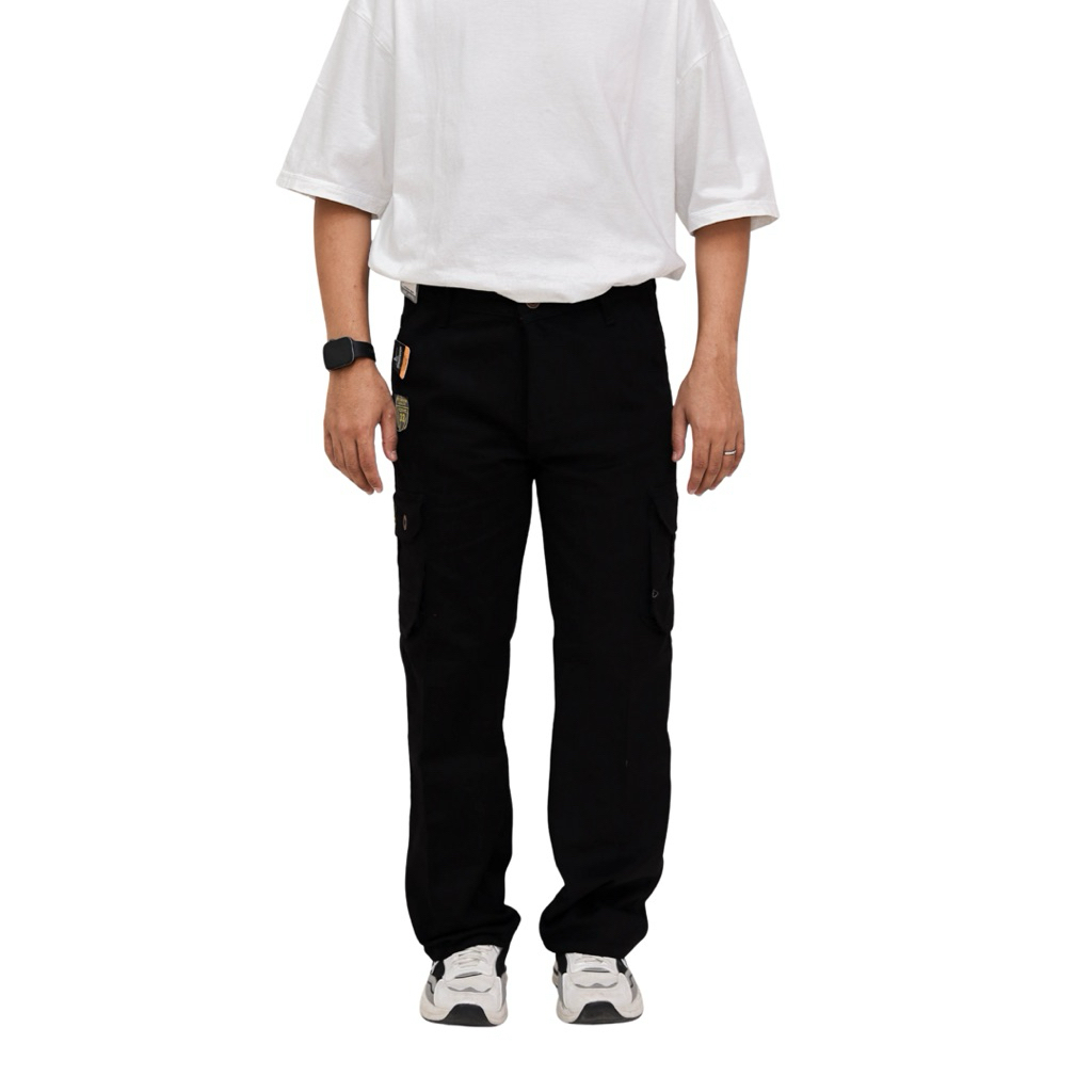 Big Sale [Terlaris] Rodrygo - Celana Cargo Panjang Pria Kanvas Tebal Ukuran 27-39 Premium Quality