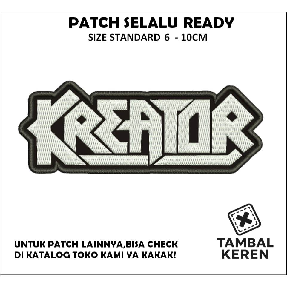 READY PATCH GAMBAR KREATOR KEREN EMBRODIERY - Tambal Keren