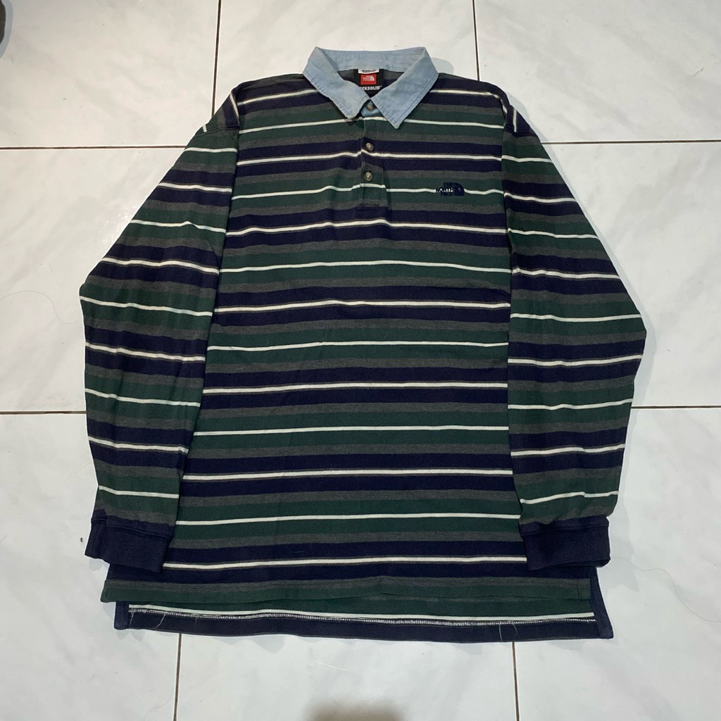 TNF The North Face Vintage Rugby Rock Solid