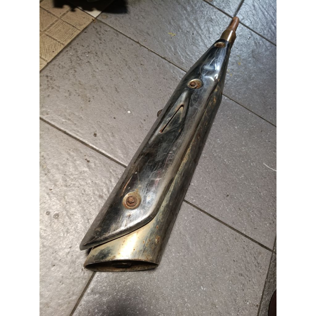 silincer tabung knalpot Honda Kharisma 125 Supra X 125 old Original