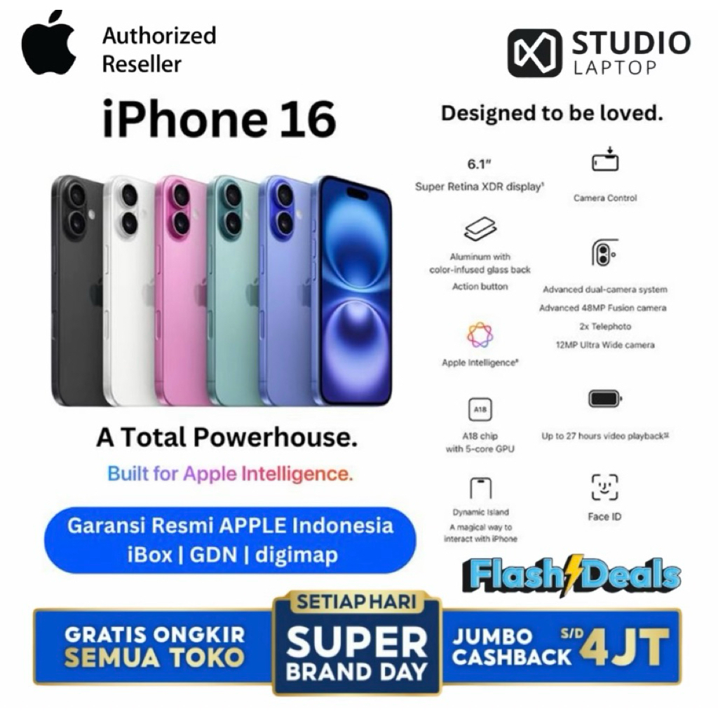 Iphone 13/16 baru dan bekas