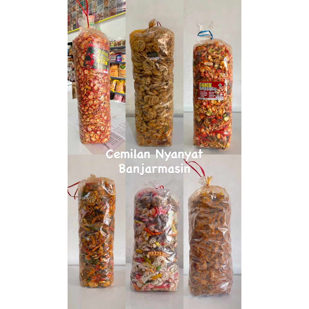 1 Ball Kerupuk Seblak Kering Sebring ( Free Kardus Packing )
