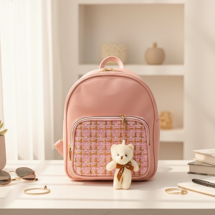Tas Punggung INAYA - Tas Ransel Mini Korea Style Aesthetic/Ransel Sekolah/ Ransel Wanita Terbaru 202
