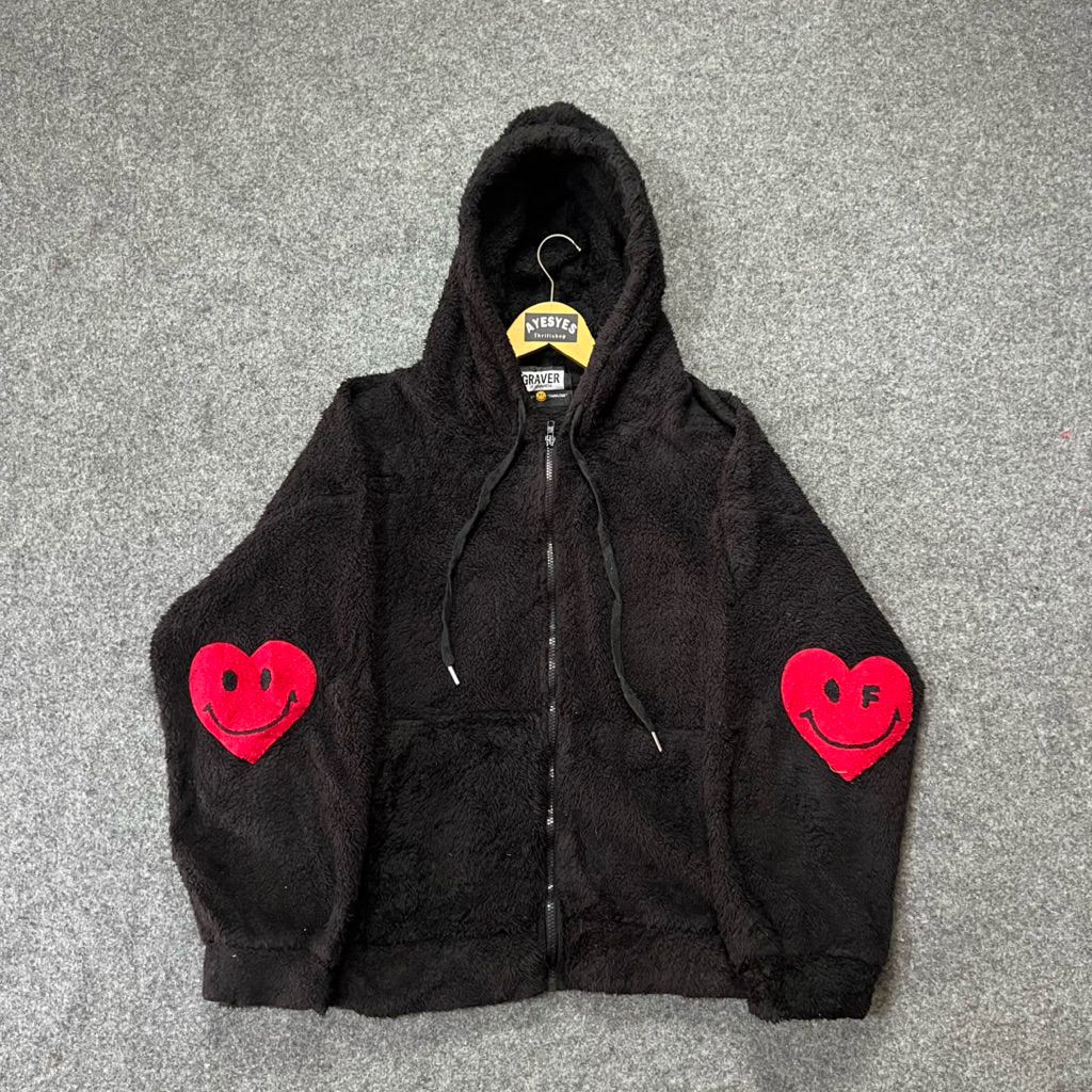 Zip hoodie sherpa graver