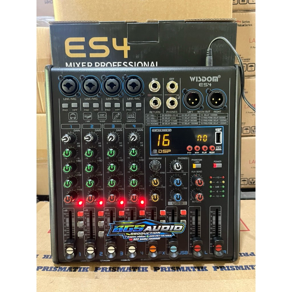 Mixer 4 channel wisdom es4