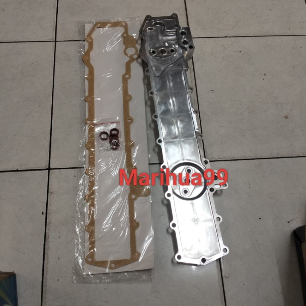 Cover oli cooler +paking oli cooler +oring oli cooler 6D14 6D15 6D16 6D16T ps190 ps220 import