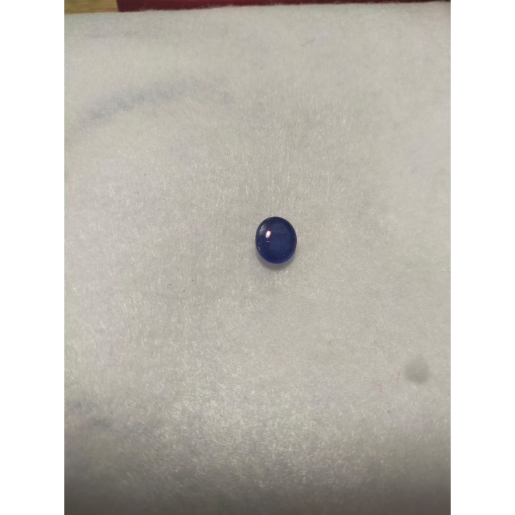 batu sapphire blue oval cabochon 5.00