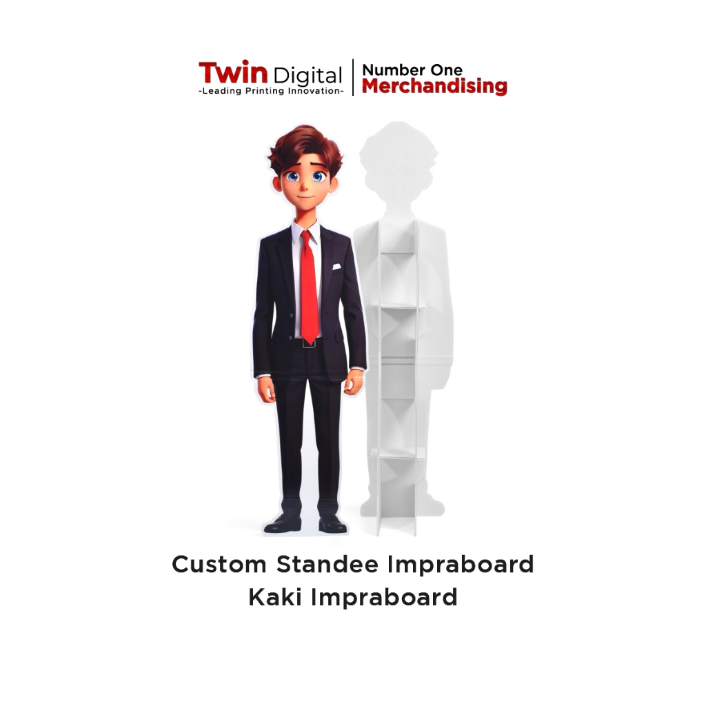 Twindigital Custom Human Standee Figure Idol - Cetak Standing Karakter Impraboard Kaki Impraboard
