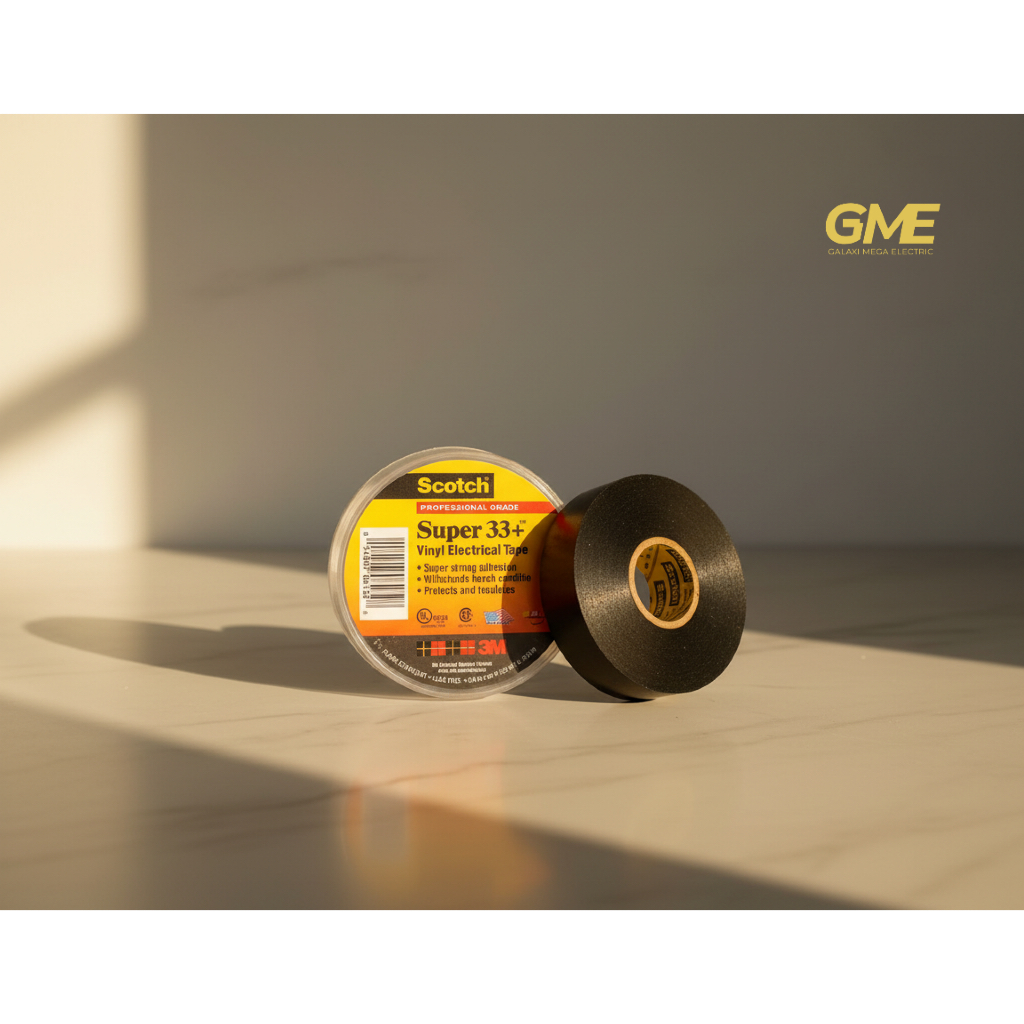 3M Isolasi 3M Scotch Super 33+ Vinyl Electrical Tape Scotch 33+, 3M Isolasi Listrik