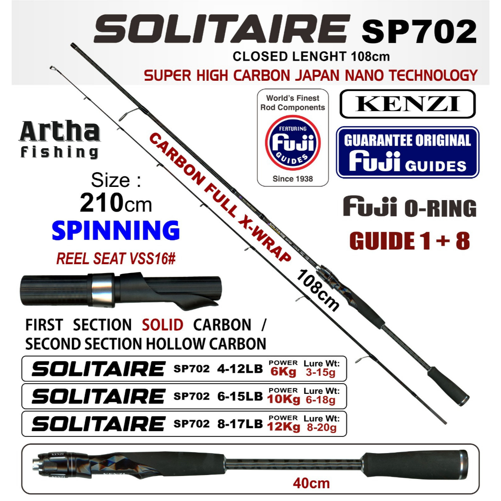JORAN KENZI SOLITAIRE SPIN 702-UL RING FUJI | 210 CM