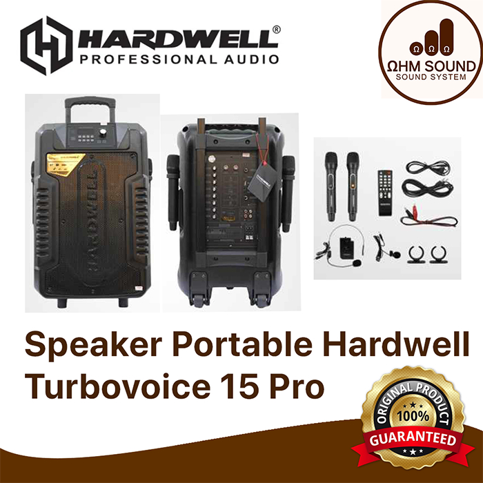 PROMO Speaker Portable Hardwell Turbovoice 15 Pro / HARDWELL Turbovoice15 PRO ORIGINAL