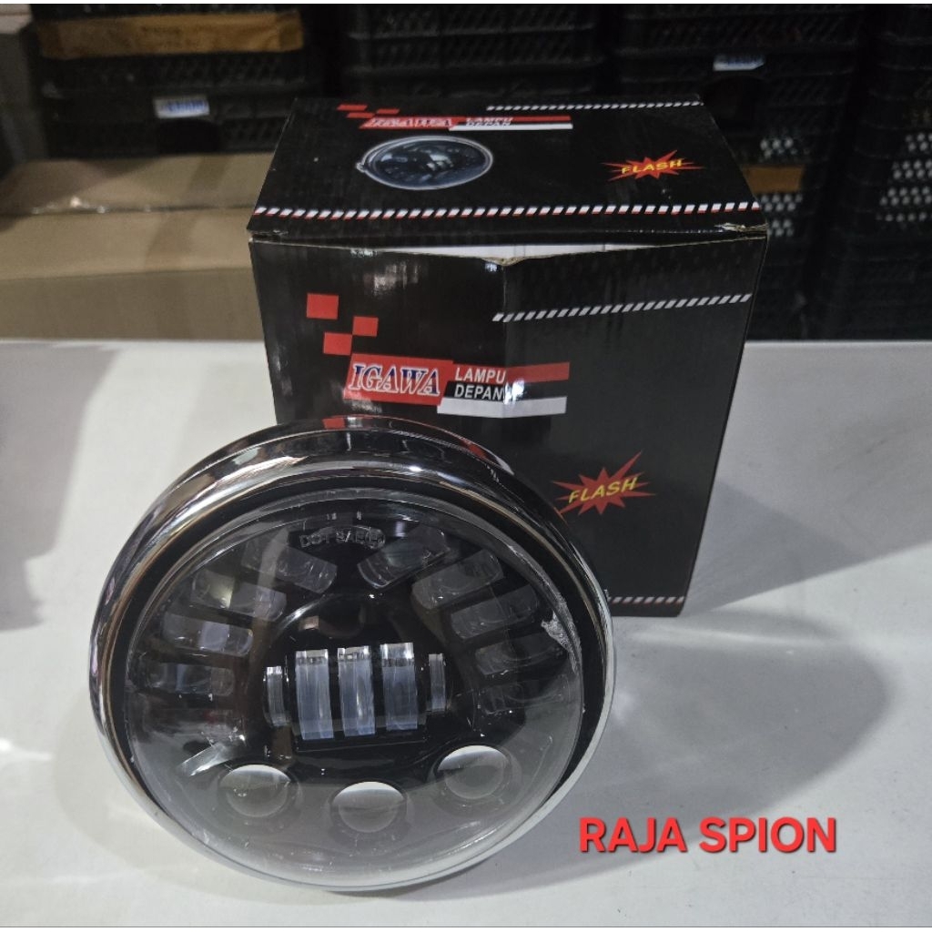 Reflektor ninja SS lampu daymaker/lampu depan ninja SS menggunakan lampu daymaker merk igawa