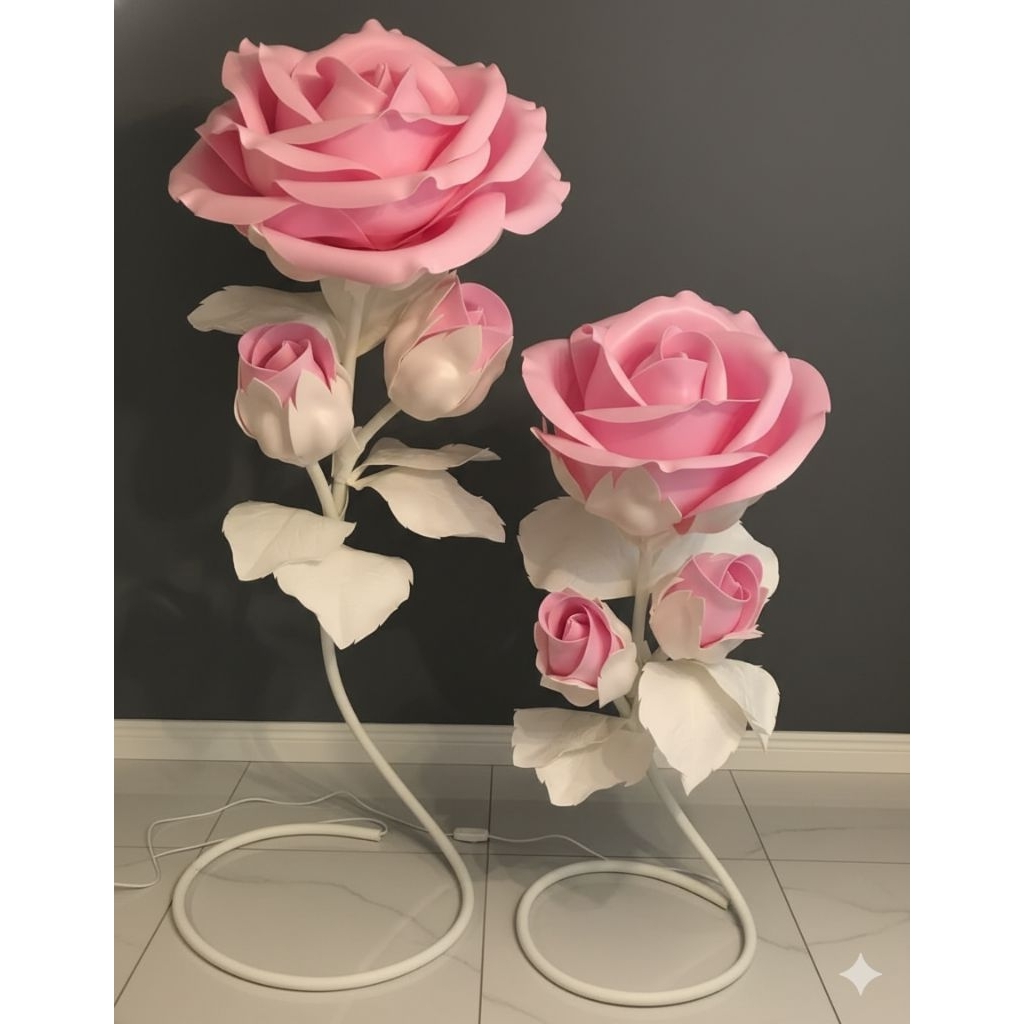 STANDING BUNGA LAMPU DEKORASI