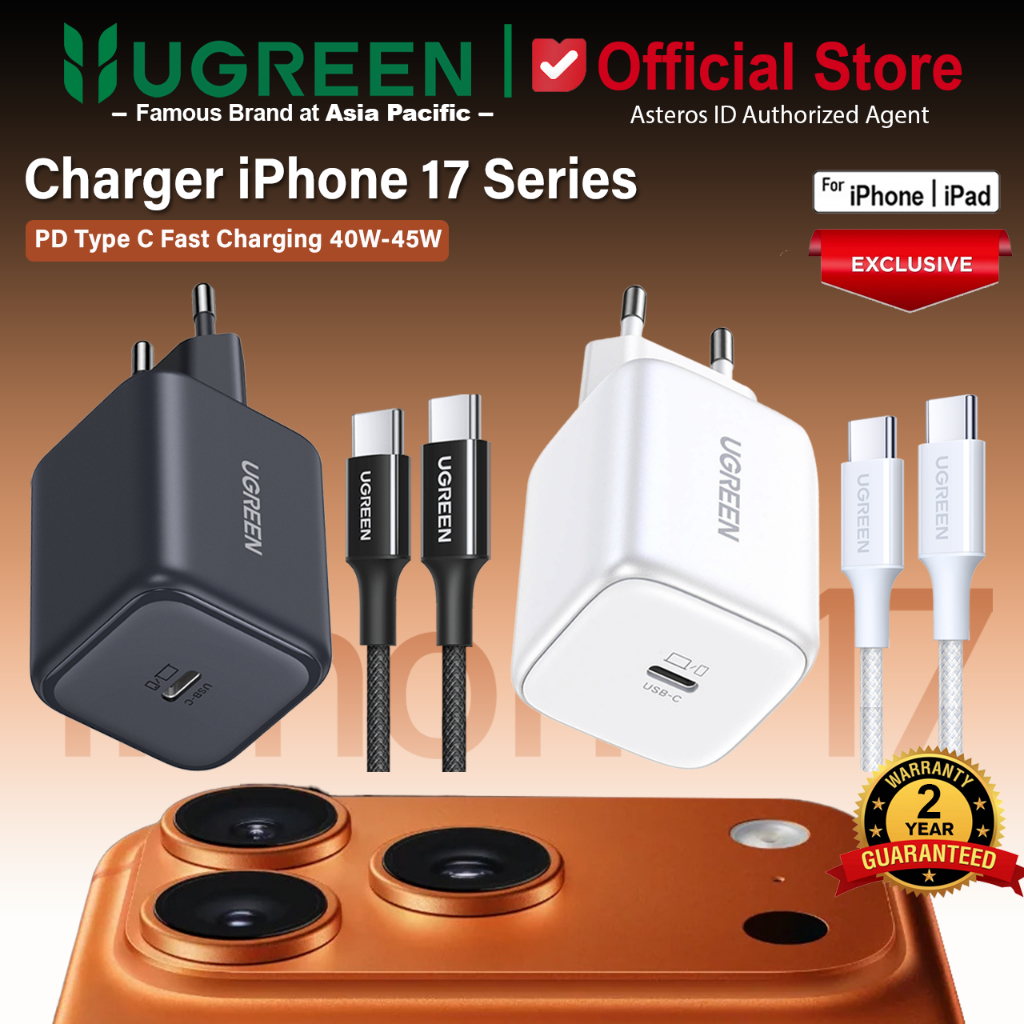 UGREEN Charger iPhone 17 17 Air 17 Pro 17 Pro Max PD Type C to Type C Fast Charging 20W 30W 40W