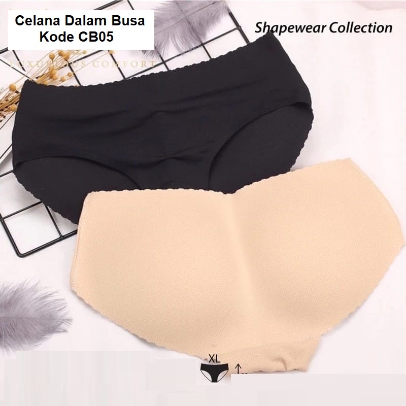 Celana Dalam Busa Seamless Pantat Palsu Segitiga / CD Busa Bokong / Booty Sponge Pants Untuk Pantat 