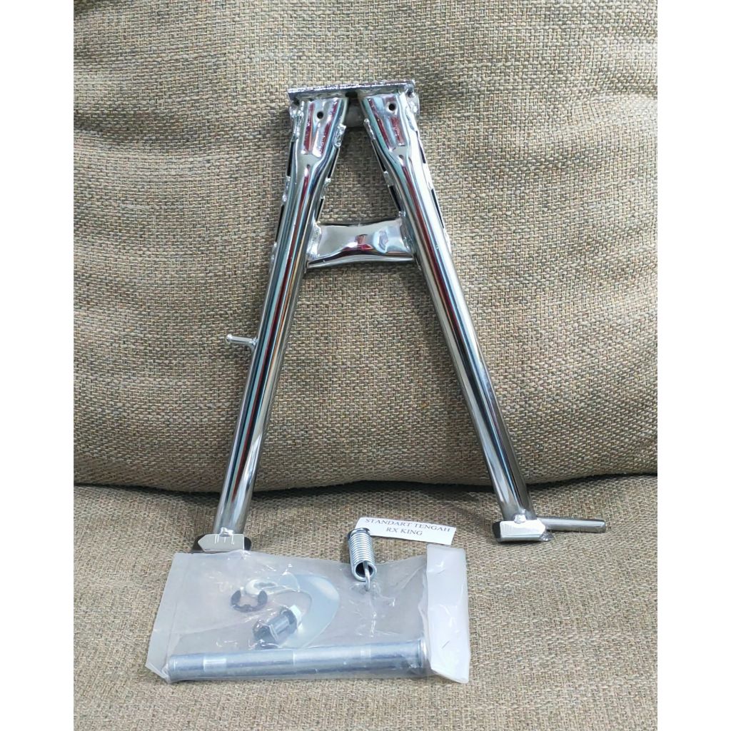 PROMO Set Standar Tengah & Samping RX King Chrome / STANDAR 2 TENGAH CRUME MODEL BULAT MOTOR RX-KING