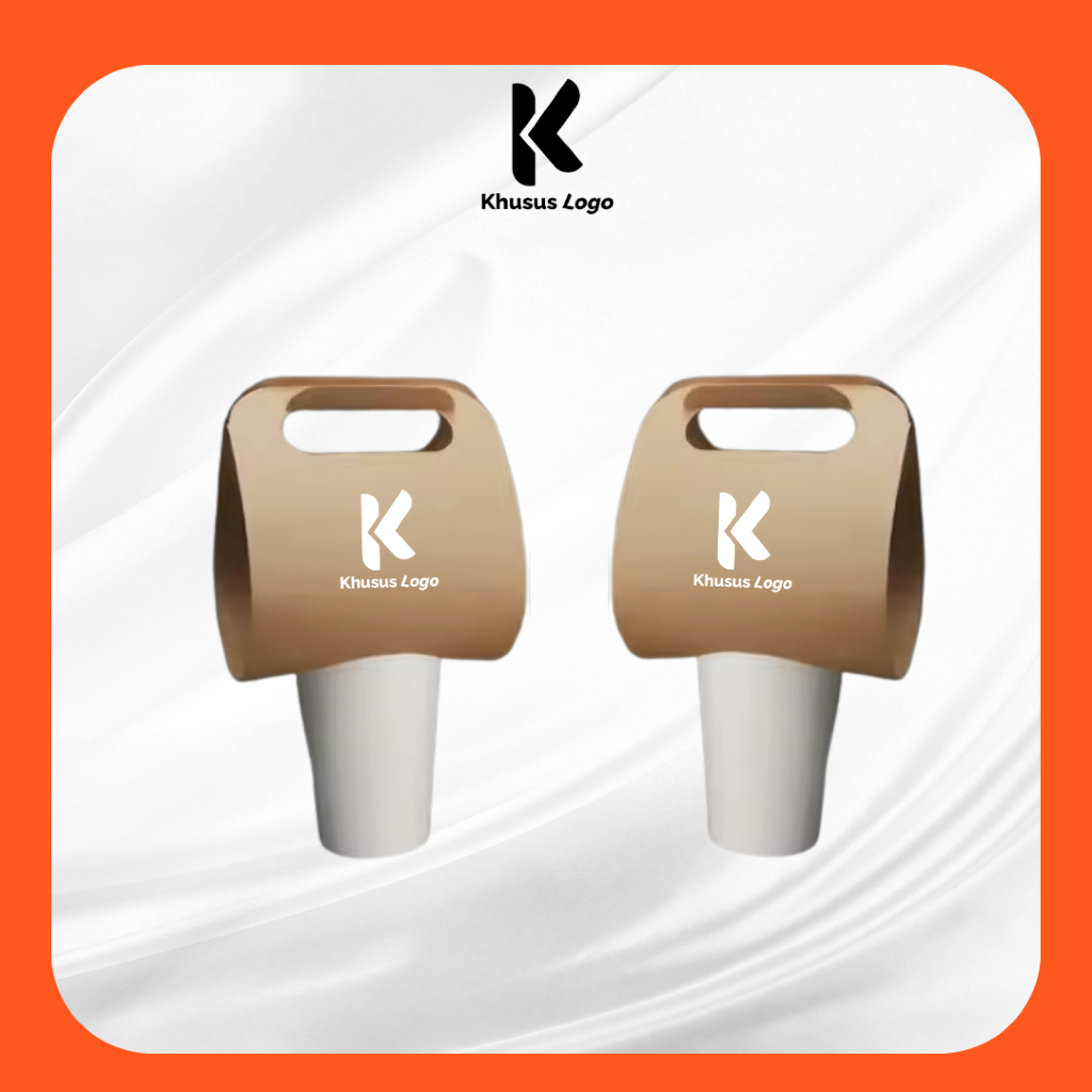 Paper Cup Take Away Single & Double Cup Holder Kraft | Paper Cup Holder Hot & Cold 8, 12,16oz