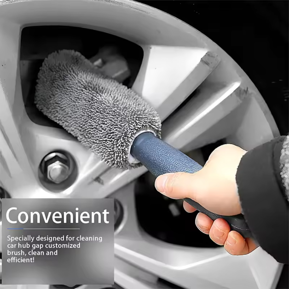 Paket Sikat Velg + Semir Ban Mobil 30ml – Crystal Coating Agent, Bersihkan & Kilapkan Seketika