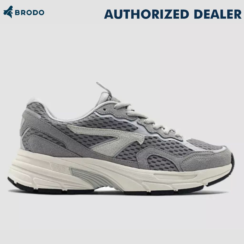 Sepatu Brodo Ace Nexus Grey Sneaker Original Pria Wanita