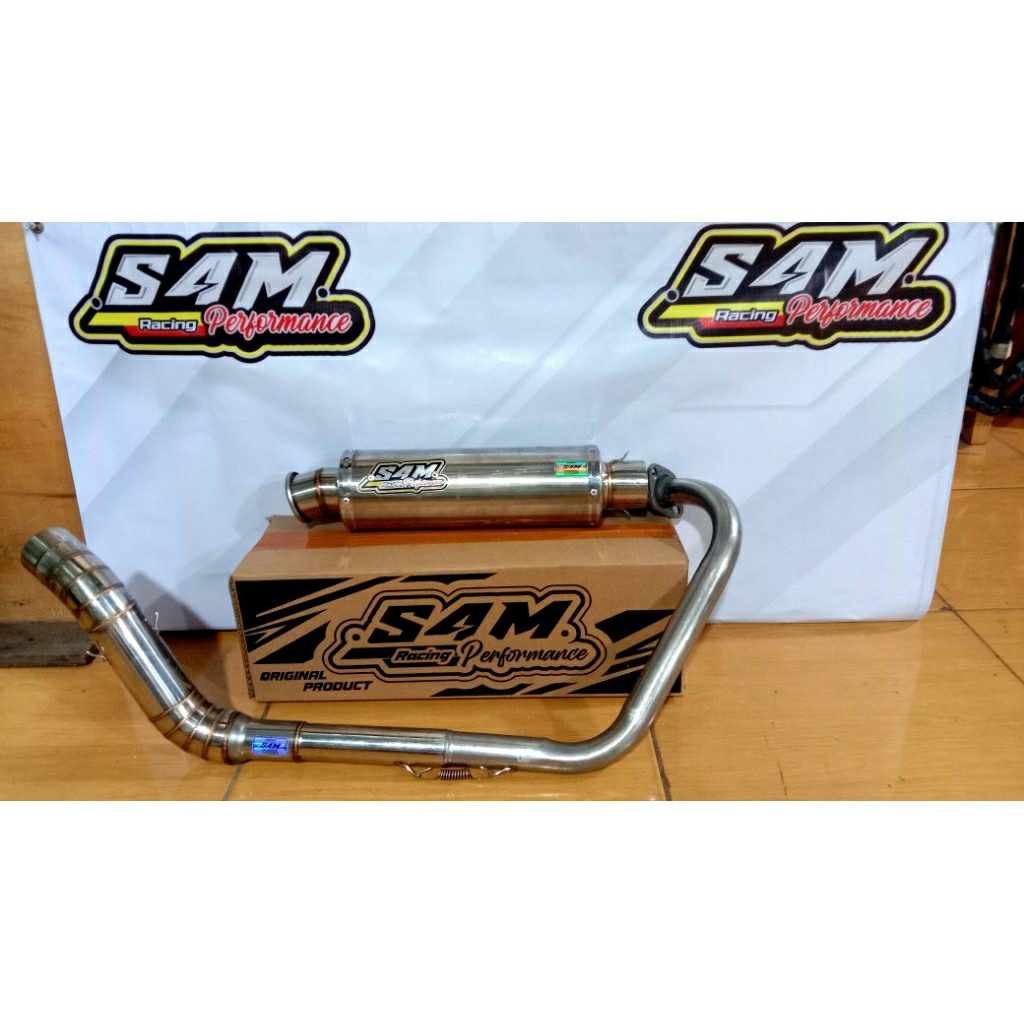 KNALPOT RACING FULL SYSTEM ORIGINAL " S4M RACING PERFORMANCE ".