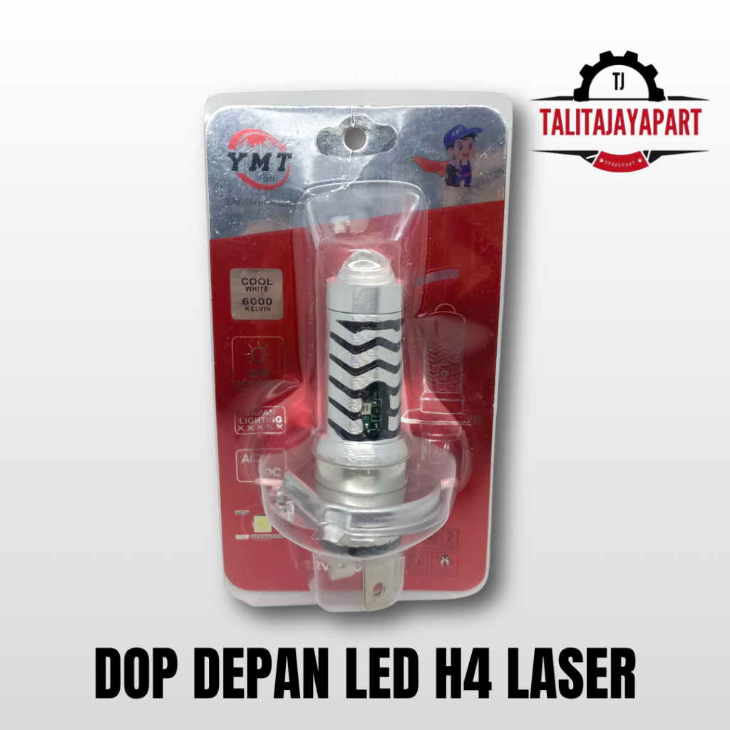Bohlam Dop Depan Led H4 Laser Yamamoto - Lampu Depan Dop Led H4 Laser Yamamoto
