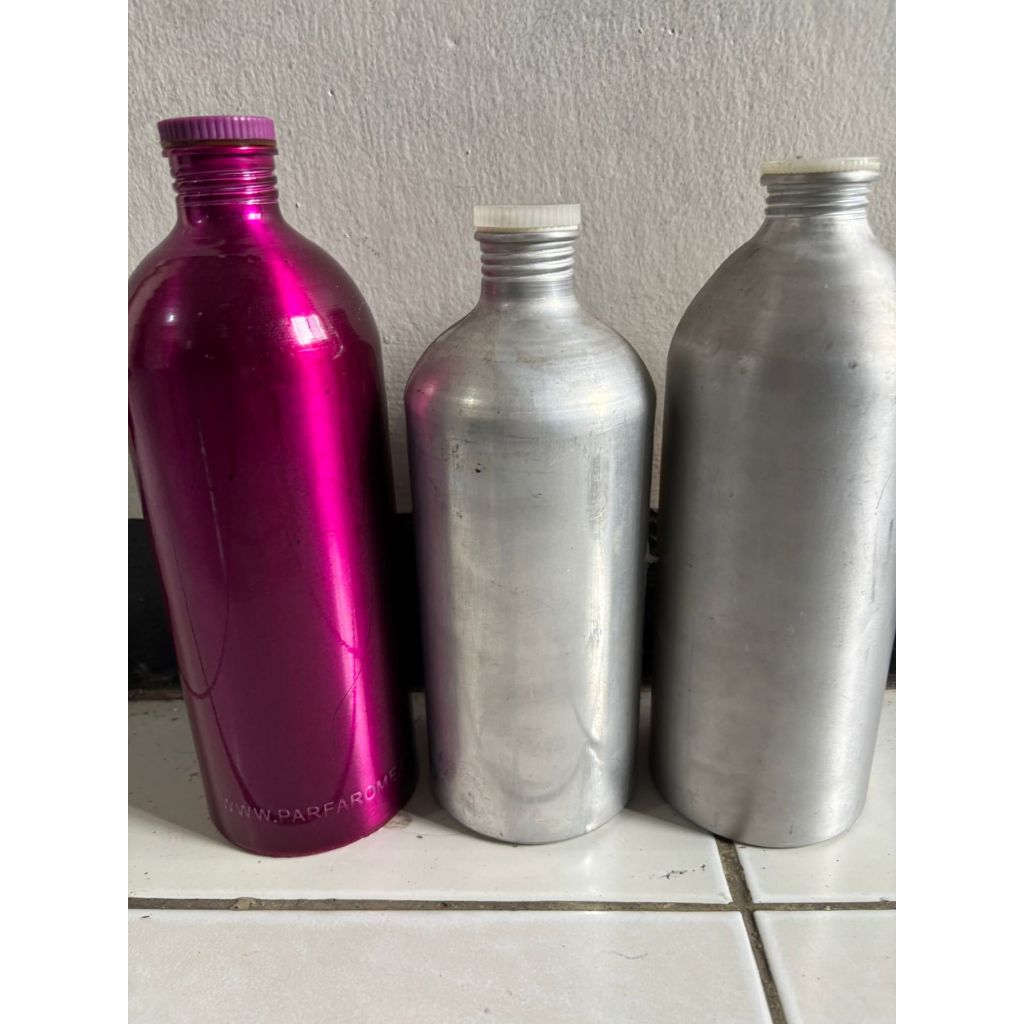 Botol Kaleng Aluminium kosong bekas bibit parfum