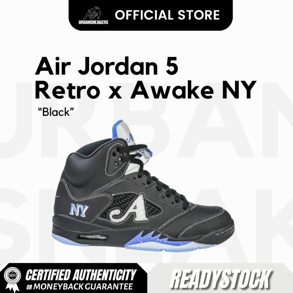Nike Air Jordan 5 Retro x AWAKE NY Black | DV4982 004