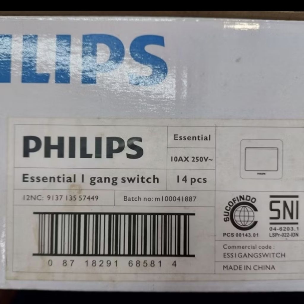 Saklar Engkel Essential Philips / Saklar Double Essential Philips