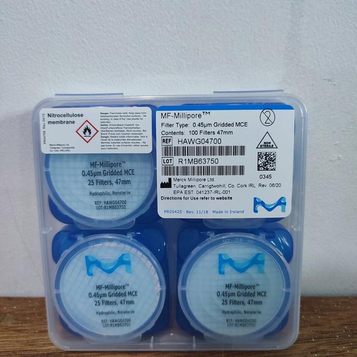 Millipore MCE Membrane Cellulose Filter 47mm 0.45um HAWG04700 MF Millipore